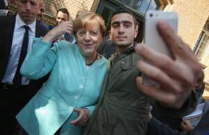 германия, меркель, политика, селфи, беженец, сирия