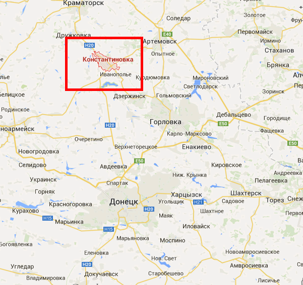 Очеретино донецкая область на карте украины