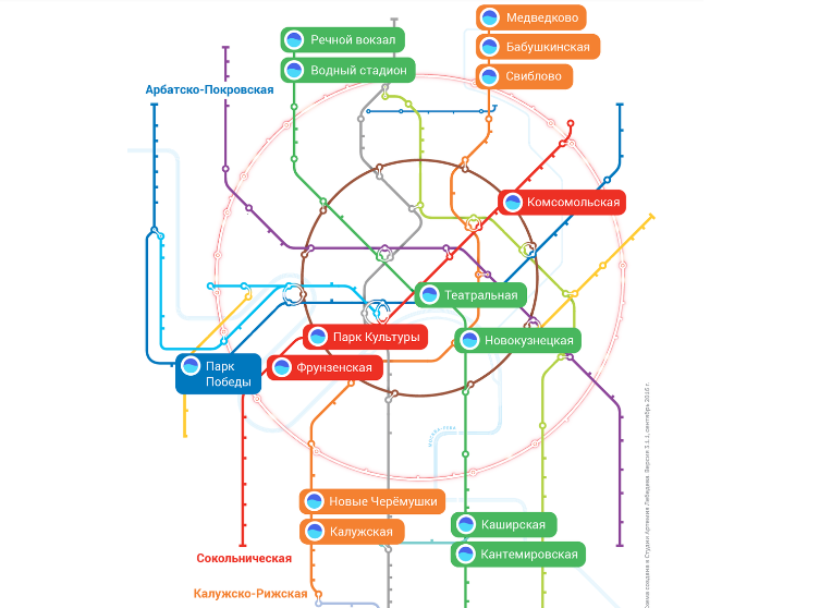 Карта метро москвы метро речной вокзал