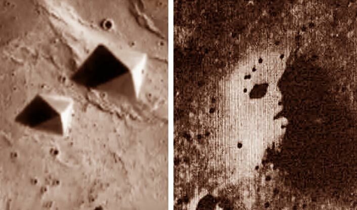Кричащие "лица" на Марсе и Луне: уфологи раскрыли их тайный смысл