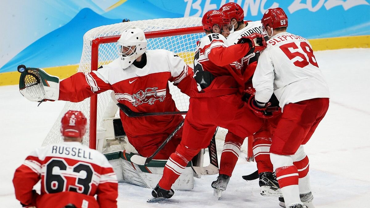Сборная России по хоккею в 13-й раз "разобрала на запчасти" Данию. пробившись в полуфинал Олимпиады – 2022