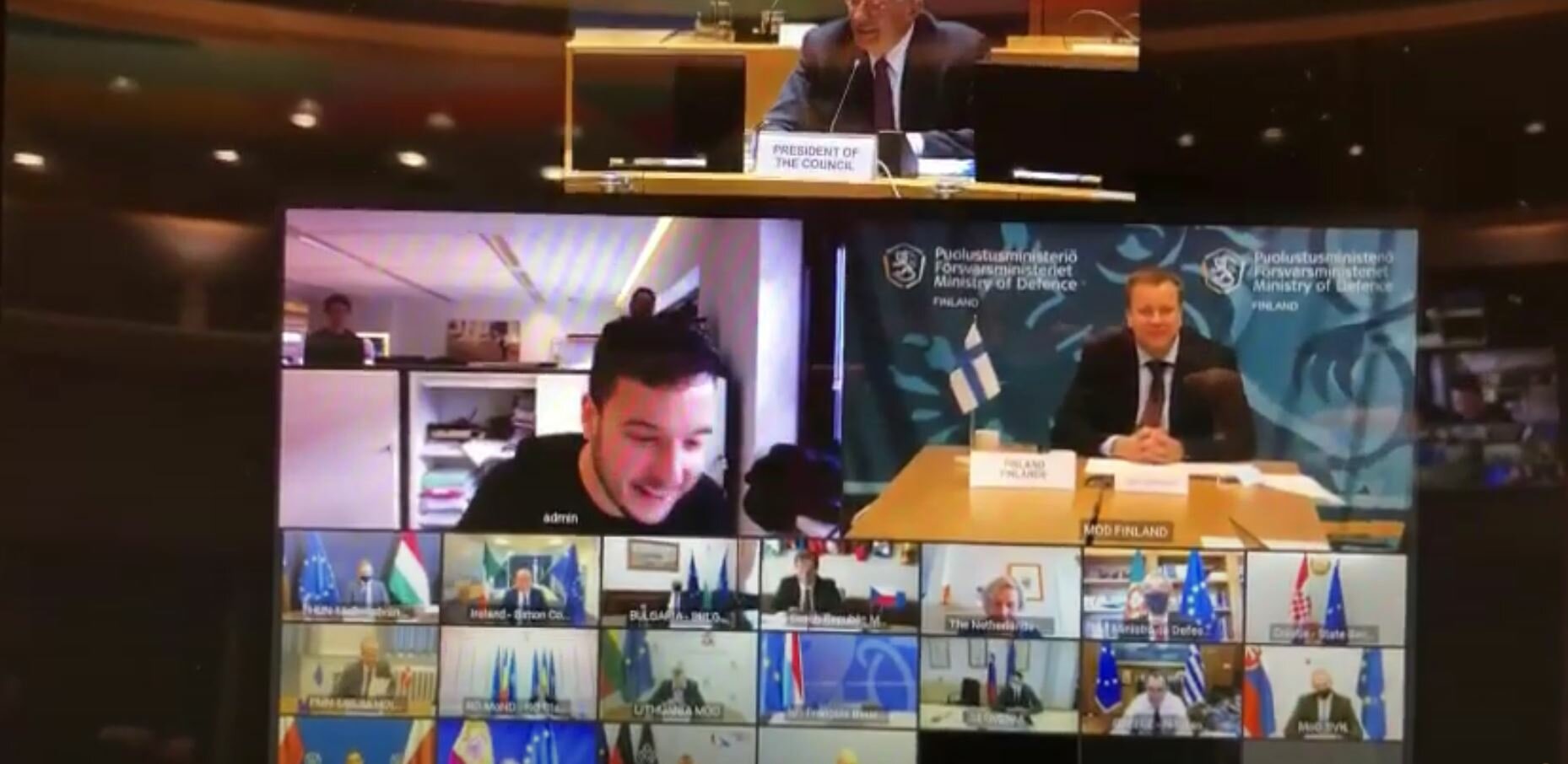 Голландский журналист вторгся в закрытую видеоконференцию глав Минобороны стран ЕС: "Привет, как дела?"