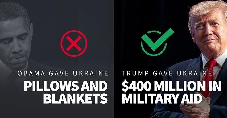 Трамп высмеял Обаму, помогавшего Украине подушками и одеялами 