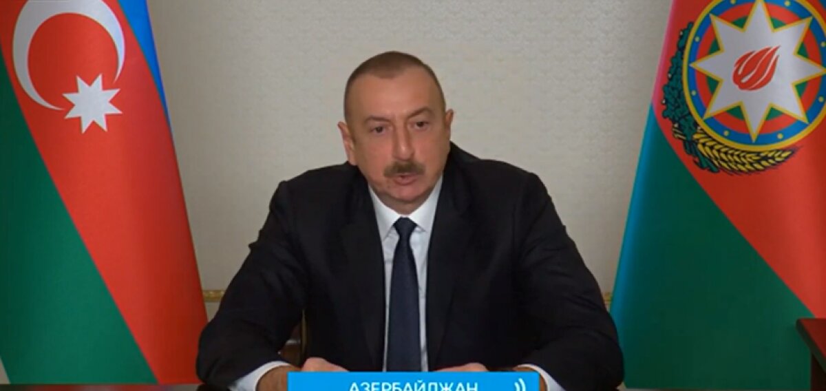 Алиев заявил, что Армения начала войну в Карабахе, напав на Азербайджан 27 сентября