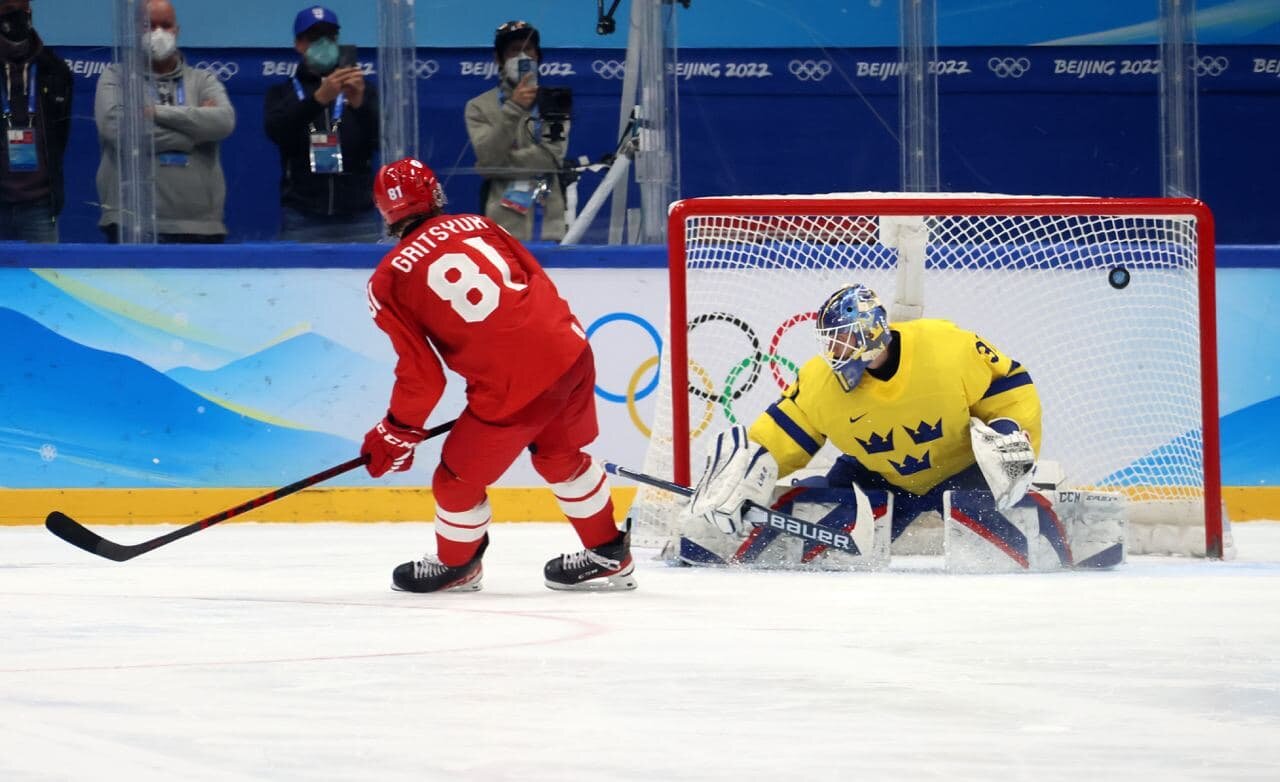 Россия обыграла Швецию, выйдя в финал Олимпиады – 2022: видео буллита Грицюка