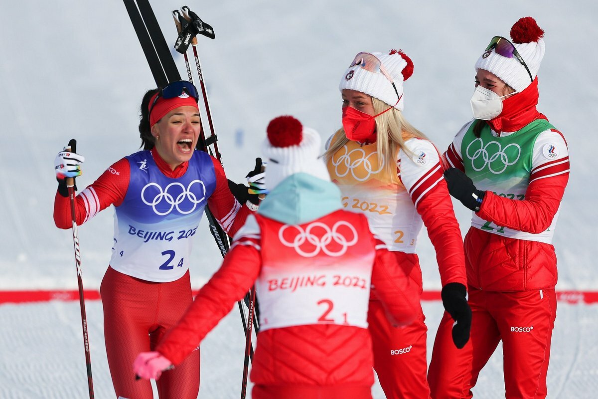 Российские лыжницы завоевали третье "золото" Олимпиады – 2022 в эстафете: видео победы над Германией