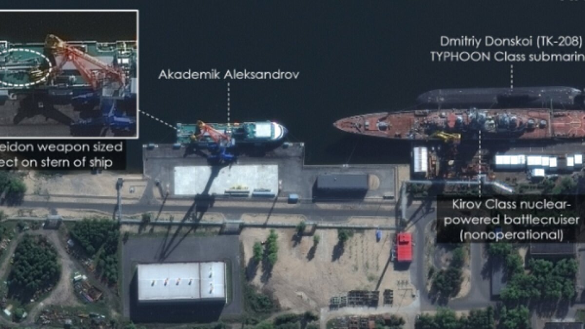 США испугались мощи российской ядерной торпеды "Посейдон", увидев ее из космоса 