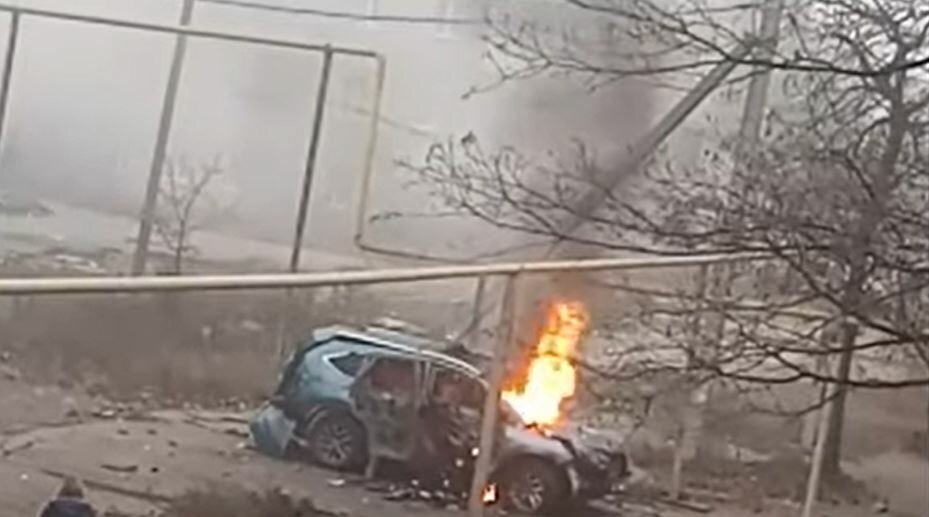 В ДНР взорвали машину "табачного короля" Шалыгина - кадры