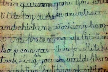 В Англии нашли письмо 120-летней давности, адресованное маленькой девочкой Санта Клаусу