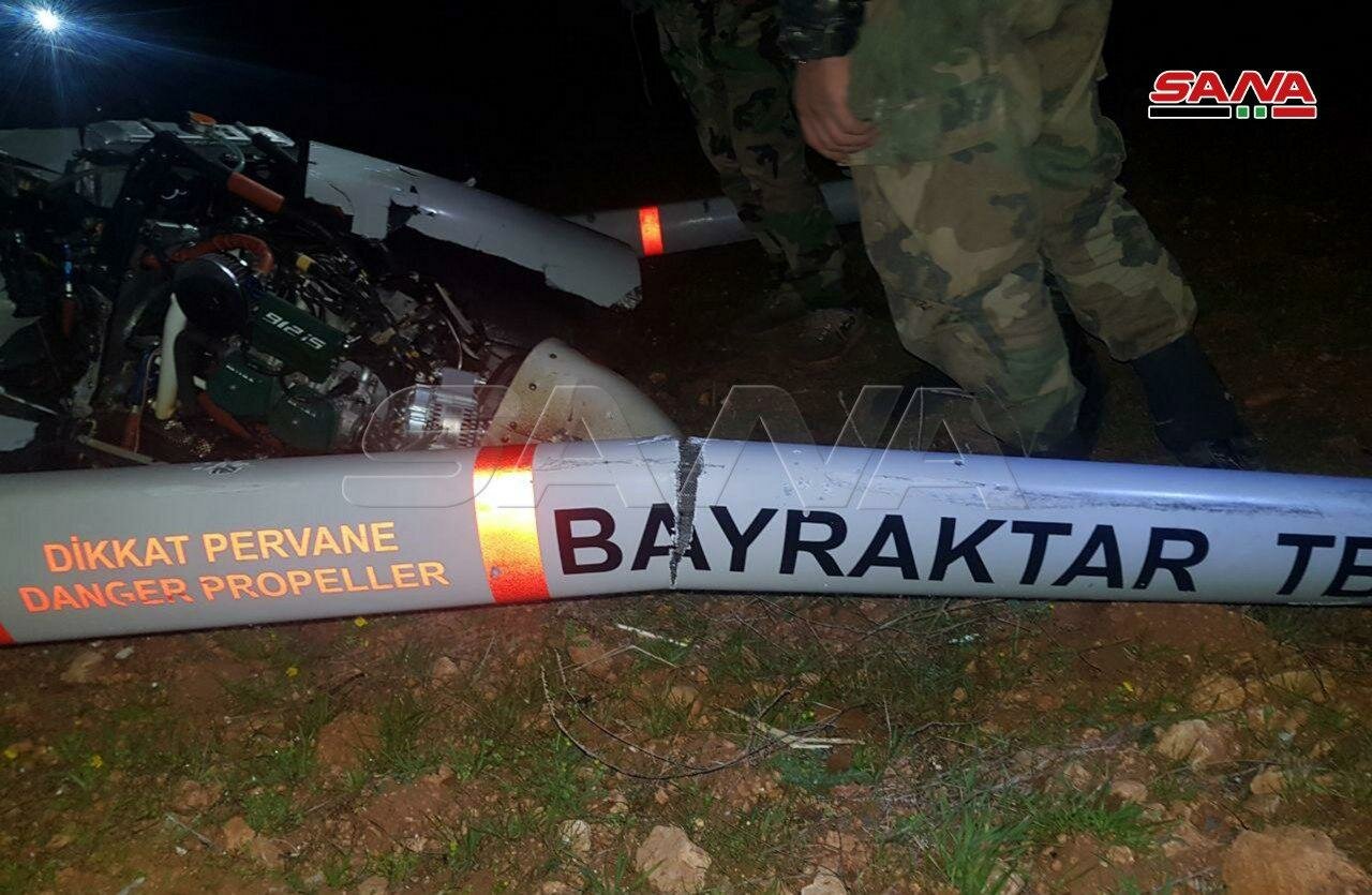Сирийские ПВО сбили очередной турецкий ударный беспилотник Bayraktar TB2