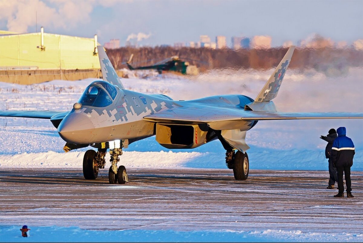 На видео "засветился" первый отечественный серийный Су-57 