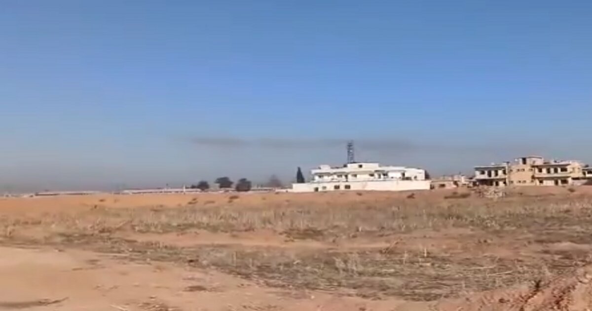 Минометный удар сирийских боевиков по российской базе возле Тель-Тамра попал на видео