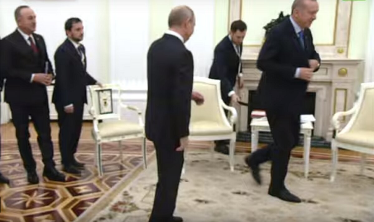 "Бегство" Эрдогана от Путина попало на видео