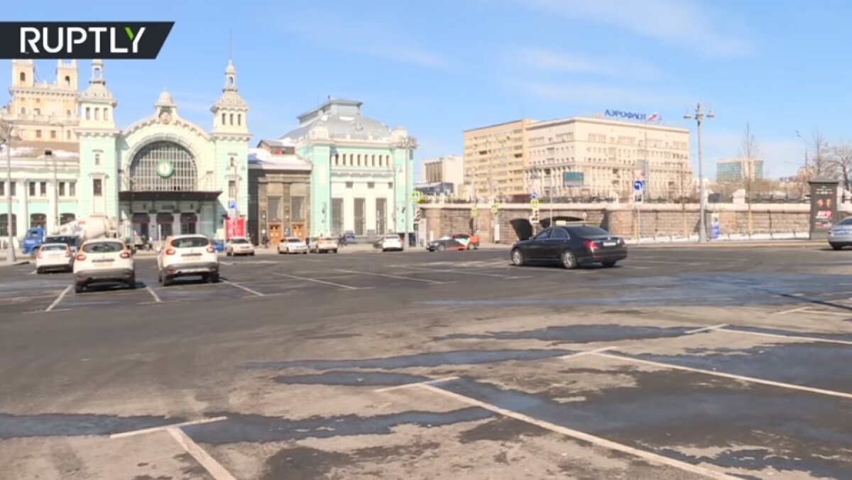 Камеры засняли, как выглядит Москва в пятый день самоизоляции 