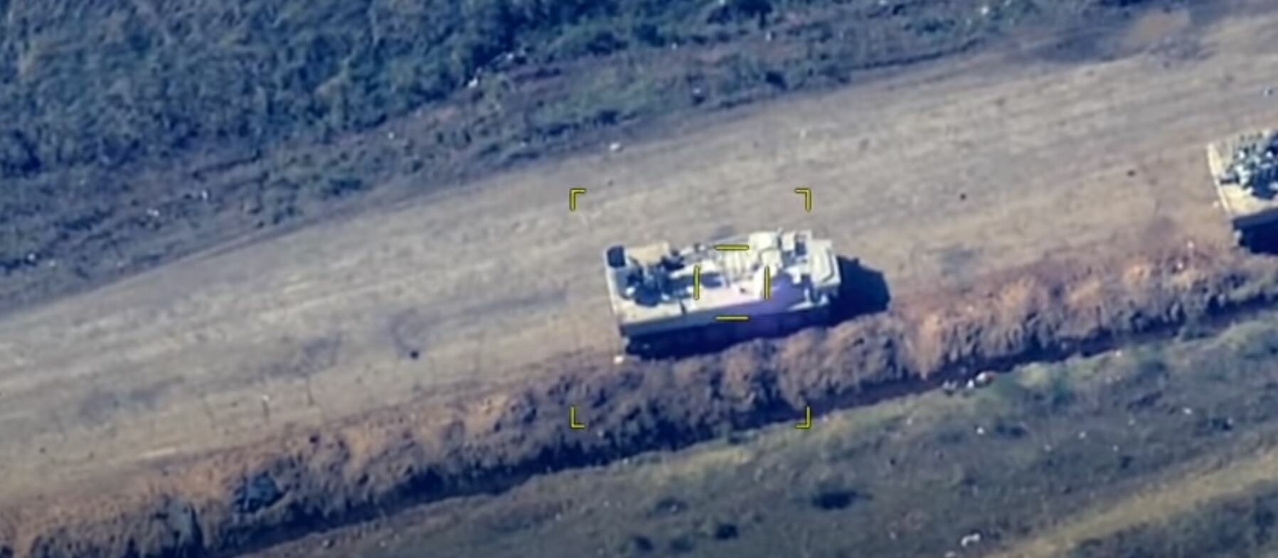 Армия Азербайджана показала новое видео уничтожения армянской бронетехники в Карабахе
