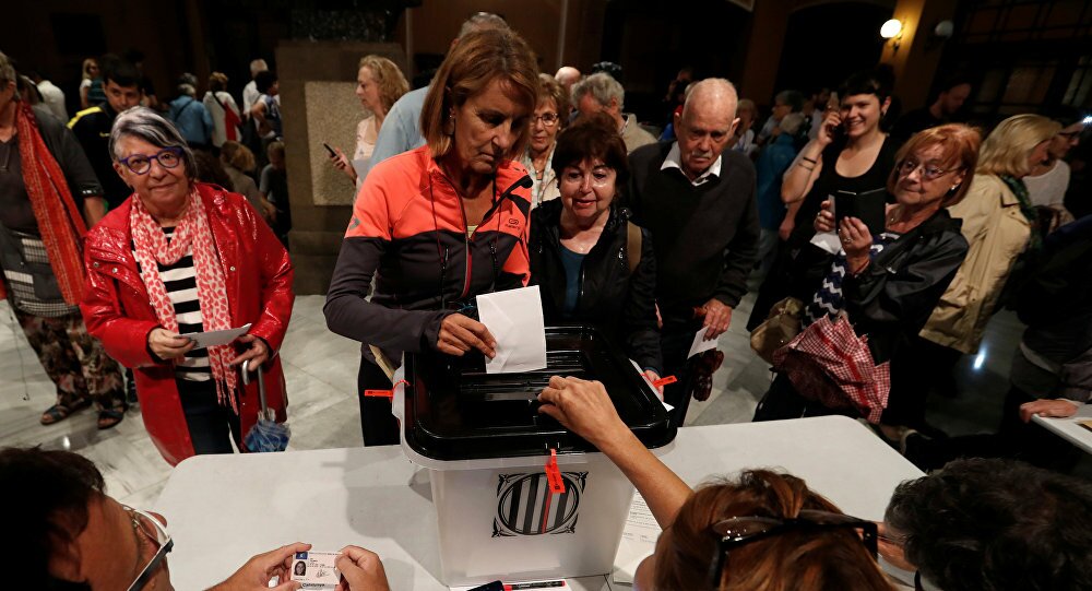 Ввиду беспорядков власти Каталонии создали особый веб-сайт для голосования на референдуме