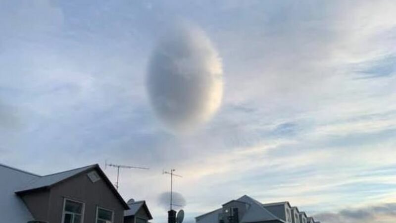 облако, феномен, происшествие, яйцо, Исландия, аномалия