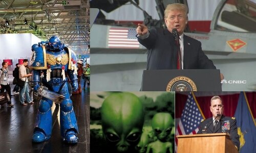 Трамп намерен создать Космический корпус, который будет воевать с гуманоидами, – кадры 