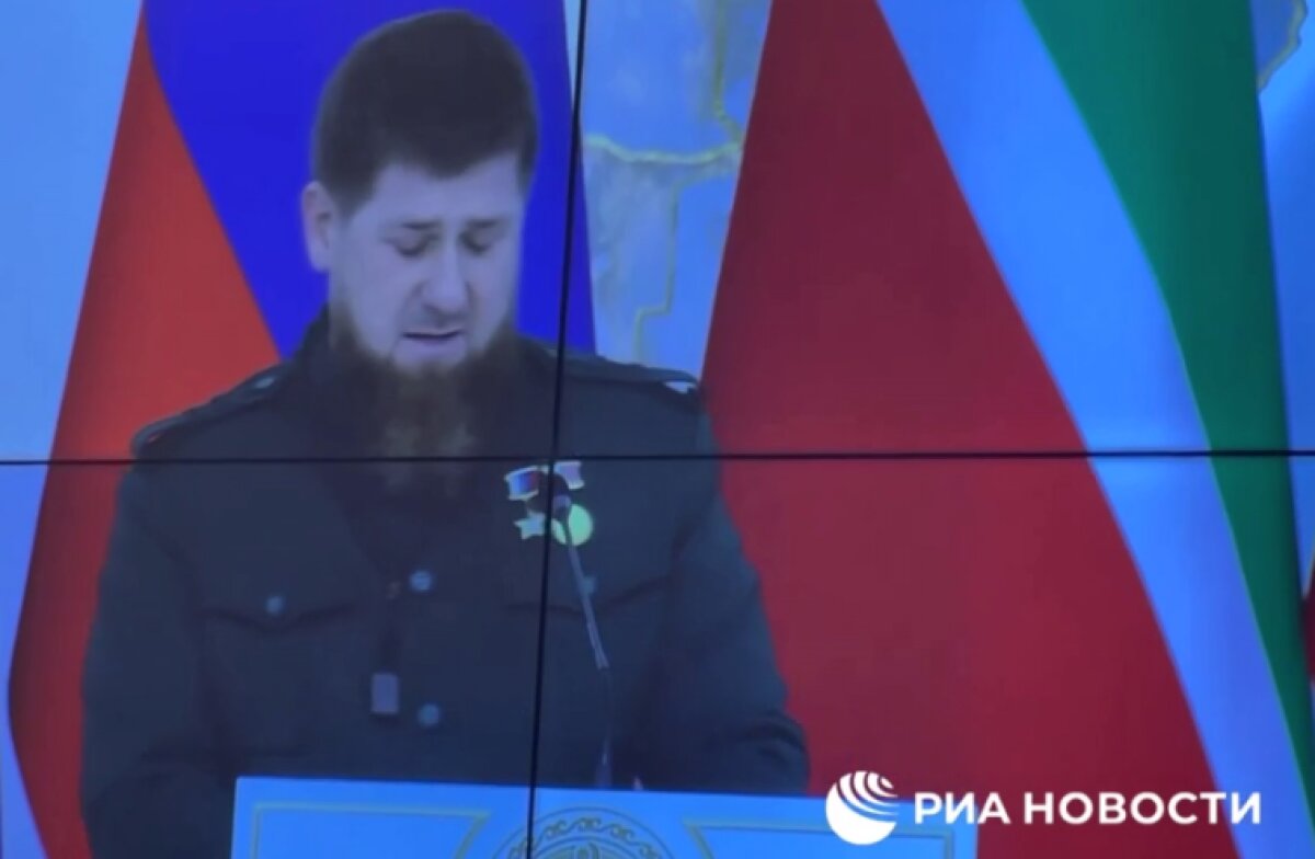 На глазах Кадырова появились слезы во время воспоминаний об отце