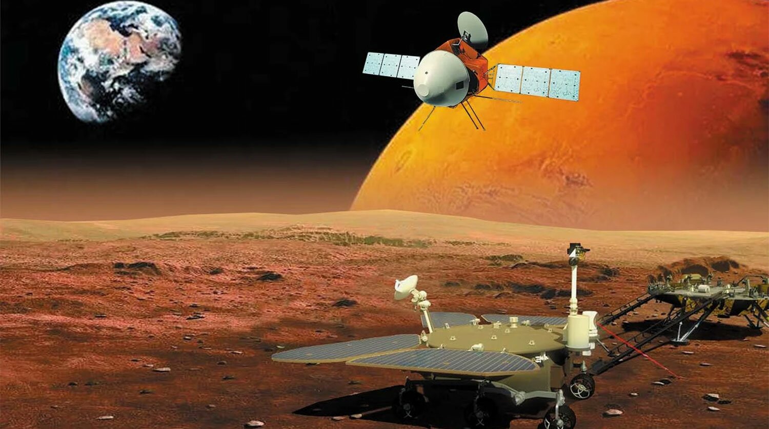 Китайский марсоход "Чжучжун" передал первые снимки с Красной планеты