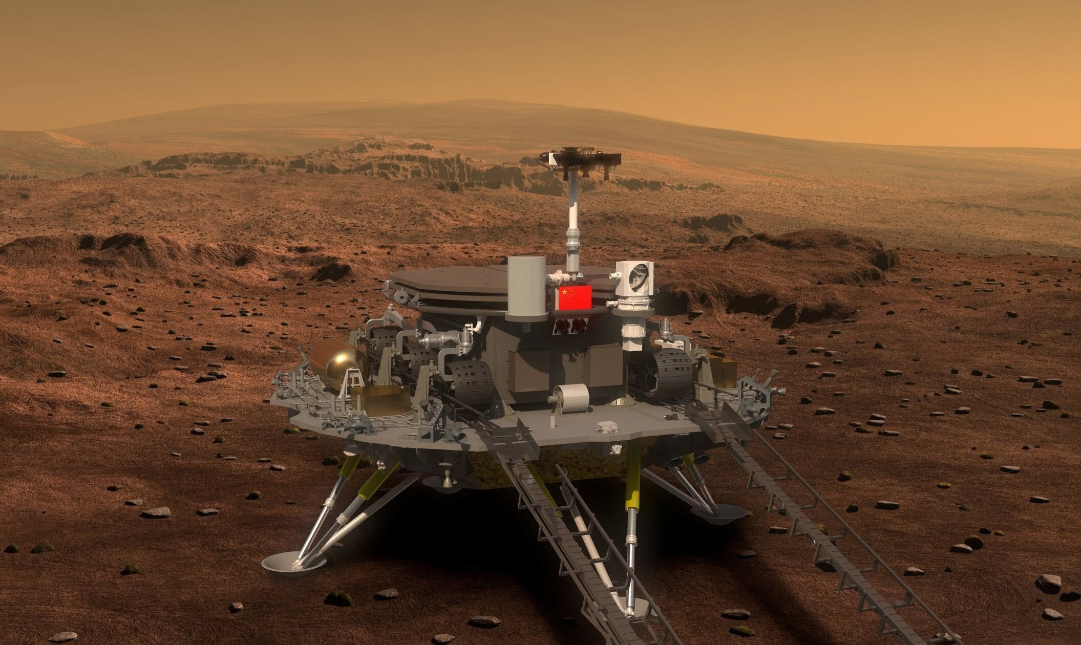 КНР впервые удачно посадила зонд на Марс
