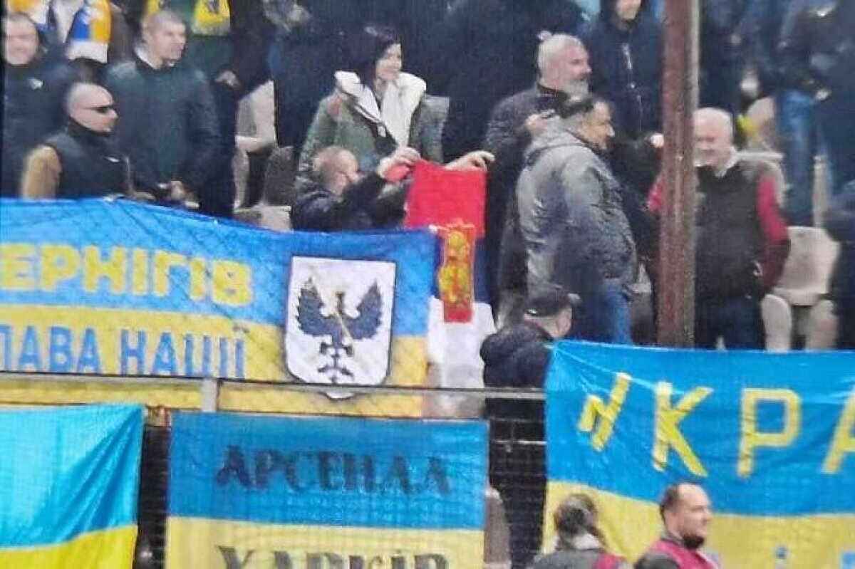 Фанаты Боснии напали на украинских за флаг РФ