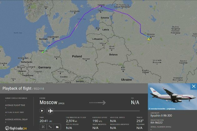 Самолет Путина не полетел над странами НАТО по пути в Гамбург, сделав огромный крюк - СМИ