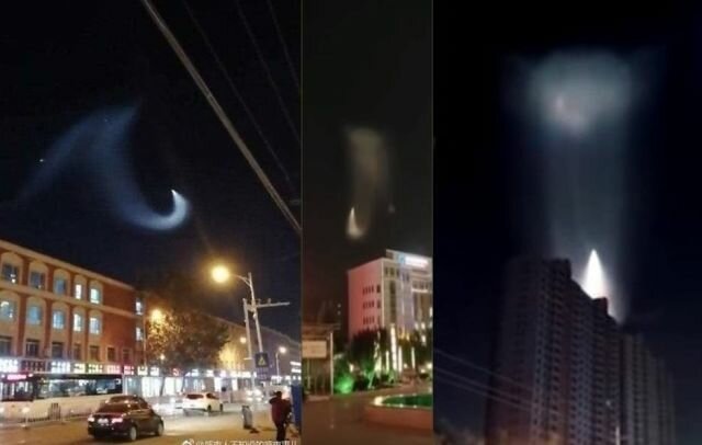 Беспрепятственно изучал загадочное сияние: над Пекином был замечен таинственный НЛО – кадры 