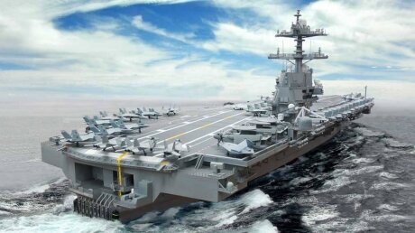 США готовят новый авианосец типа "Джеральд Форд" к войне с Россией 