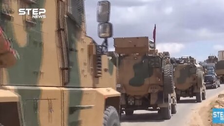 Турция наращивает силы в Идлибе: видео переброски десятков единиц военной техники