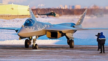 На видео "засветился" первый отечественный серийный Су-57 