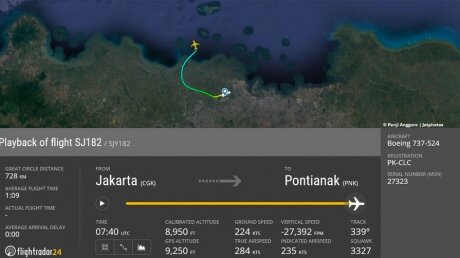 СМИ показали, как падал Boeing 737-500 в Индонезии: найдены обломки