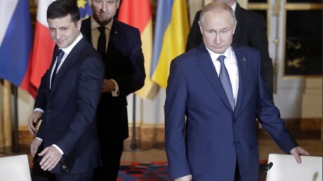 В Париже началась первая "историческая" личная встреча Путина и Зеленского