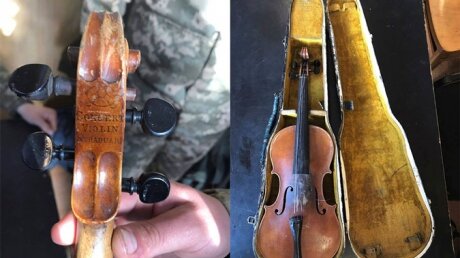 В Донецк пытались ввезти уникальную скрипку Страдивари: кадры изъятия старинной ценности на КПП "Марьинка"