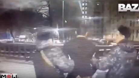 В Сети появилось видео задержания Кушиташвили после нападения на росгвардейца в Москве