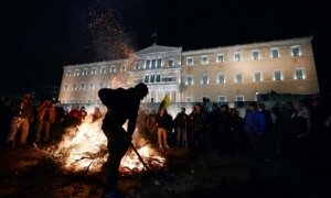 новости мира, новости греции, евросоюз, протесты фермеров, кризис в греции