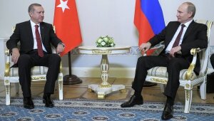 Владимир Путин, Реджеп Эрдоган, Россия, Турция, Санкт-Петербург, турецкий поток, газ