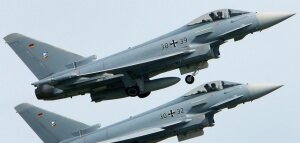 германия, истребитель, столкнулись, два, Eurofighter, потерпели крушение