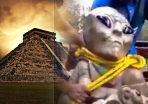 наука, Мексика пришельцы аномалия статуя видео инопланетяне, происшествие
