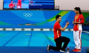 олимпиада-2016, спорт, китай, предложение, признание в любви, рио, прыгун в воду