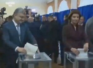порошенко, проголосовал, избирательный участок, украина, евросоюз, нато, марина порошенко, порошенко проголосовал