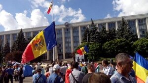 Молдавия, Кишинев, Протесты, Митинг, Полиция, Столкновения 