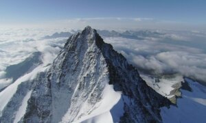 монблан, альпинисты, горнолыжники, ледник