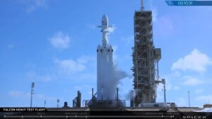SpaceX, Falcon Heavy, Tesla, запуск, ракета, космос, наука, марс, видео 