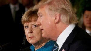 Меркель, Трамп. Северный поток, экономика, оружие, разработка, встреча