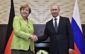 Россия, Германия, Владимир Путин, Ангела Меркель, переговоры, Сочи, Донбасс, Сирия, война, видео