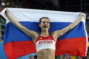 исинбаева, спорт, вфла, россия, рф, олимпиада-2016, флаг