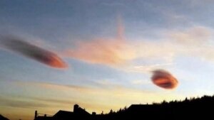 наука, НЛО Чехия облака закат аномалия (новости), происшествие