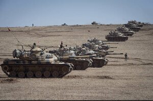 Африн курды, армия Турции, перебрасывание танков, турецко-сирийская граница, операция Турции, 