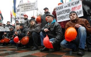 Украина, Порошенко, шахтеры, забастовка, МВД, общество, Демчишин, долги по зарплате